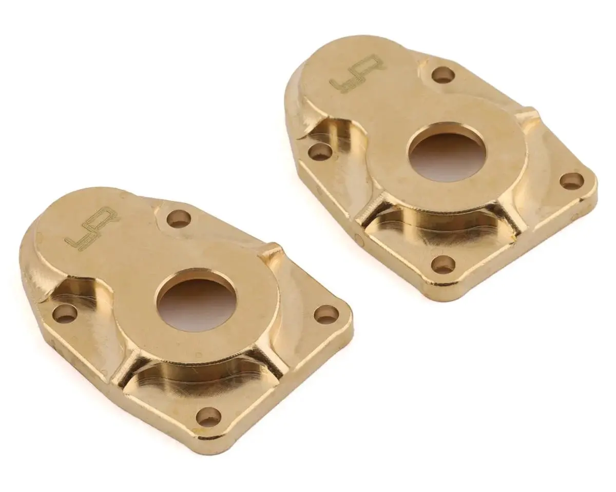 Yeah Racing Axial Scx10 Iii/Capra Brass Portal Covers (2) 1