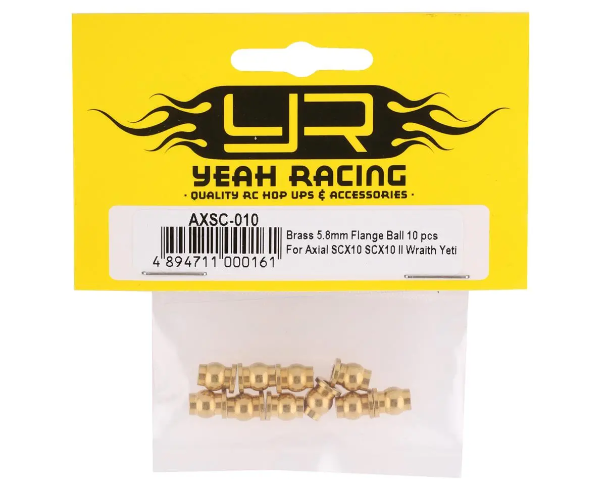 Yeah Racing Brass 5.8Mm Flanged Pivot Balls (10) 2