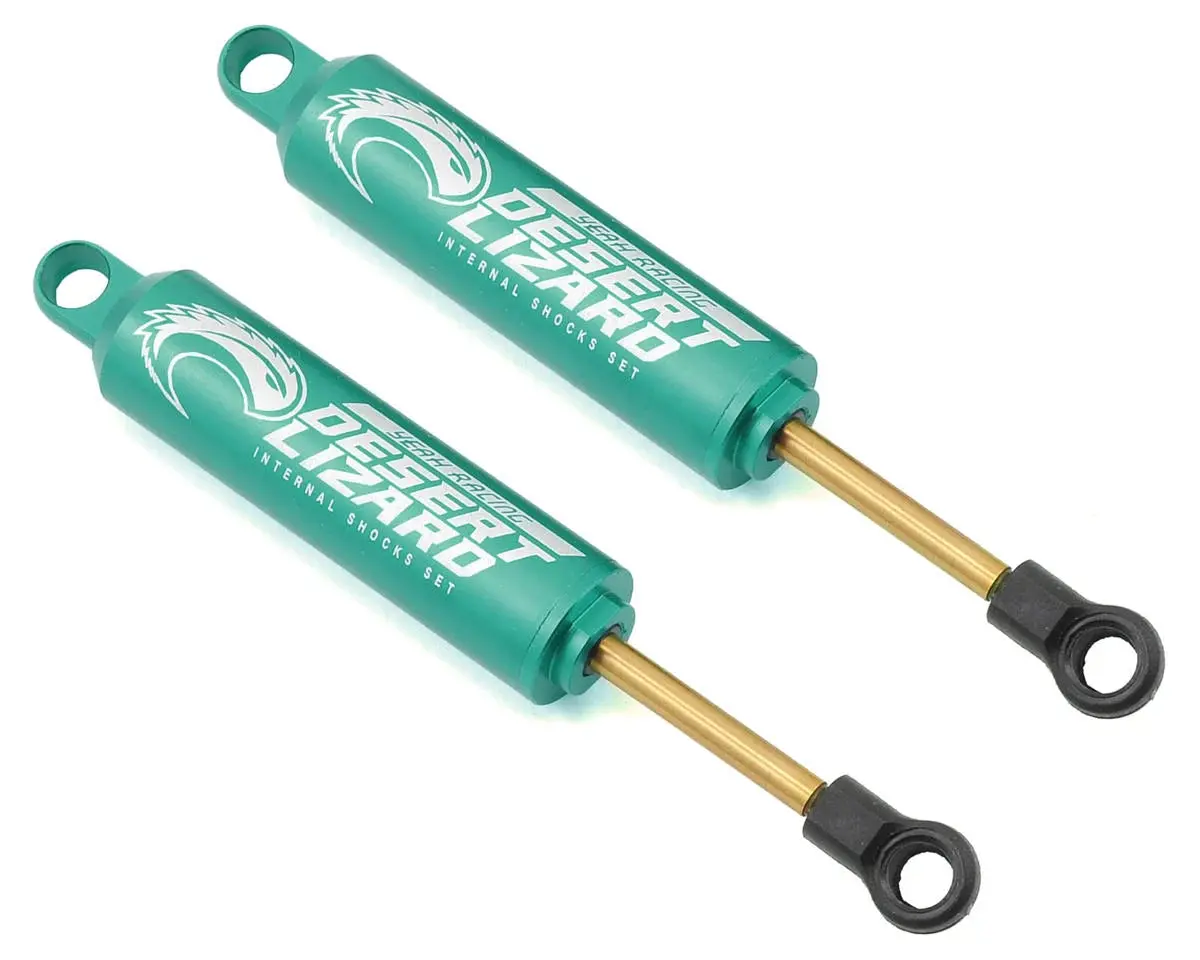 Yeah Racing Aluminum Desert Lizard Two Stage Internal Spring Shocks (Green) (2) (90Mm) 1