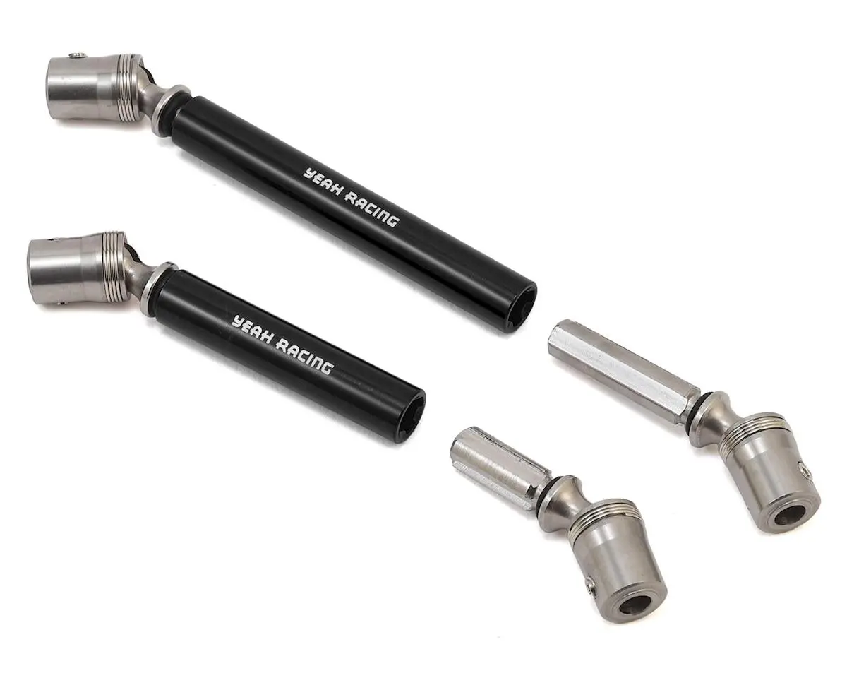 Yeah Racing Traxxas Trx-4 Stainless Steel Front & Rear Center Shaft (Black) 1