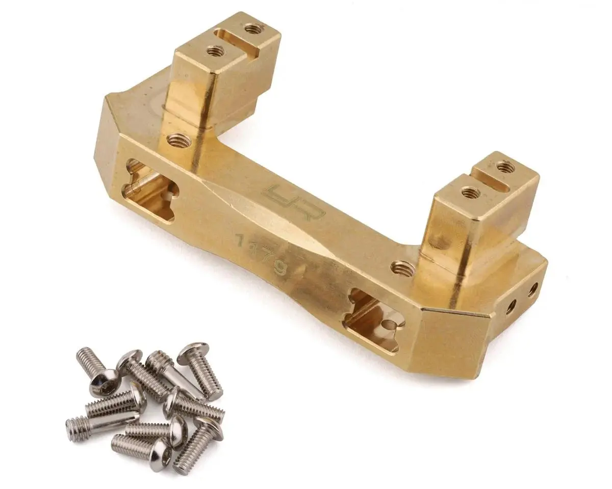 Yeah Racing Traxxas Trx-4/Trx-6 High Mass Brass Front Bumper/Servo Mount 1