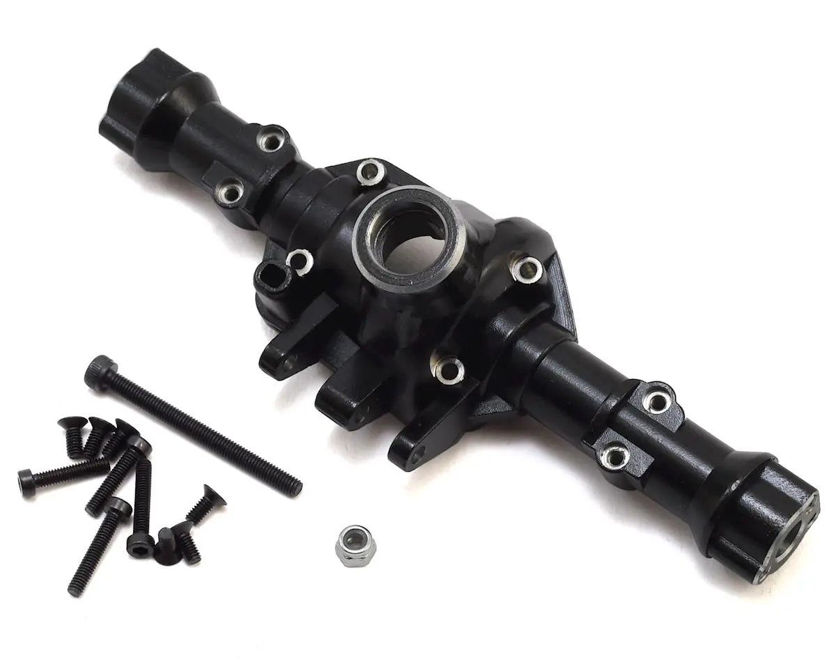 Yeah Racing Traxxas Trx-4 Alloy Rear Axle Housing (Black) (Titanium Coated) 1