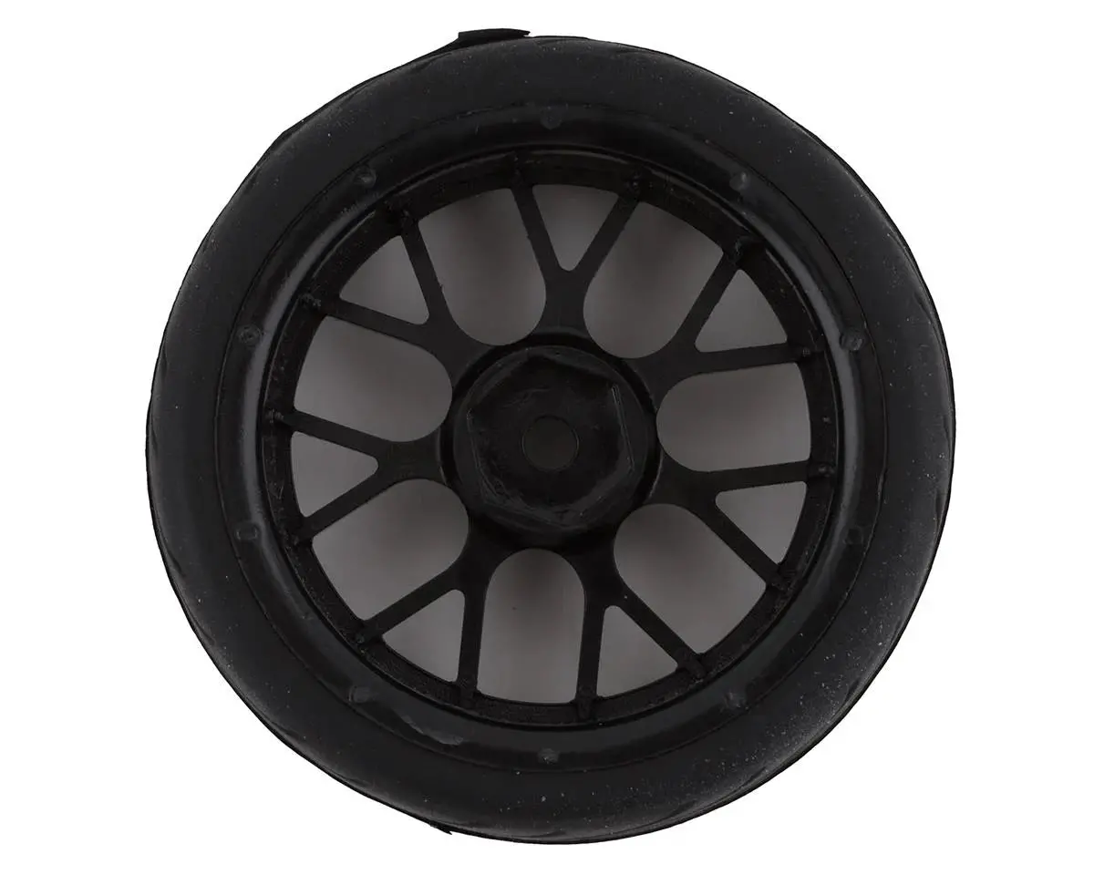 Yeah Racing Spec T Pre-Mounted On-Road Touring Tires W/Cs Wheels (Black) (4) 1