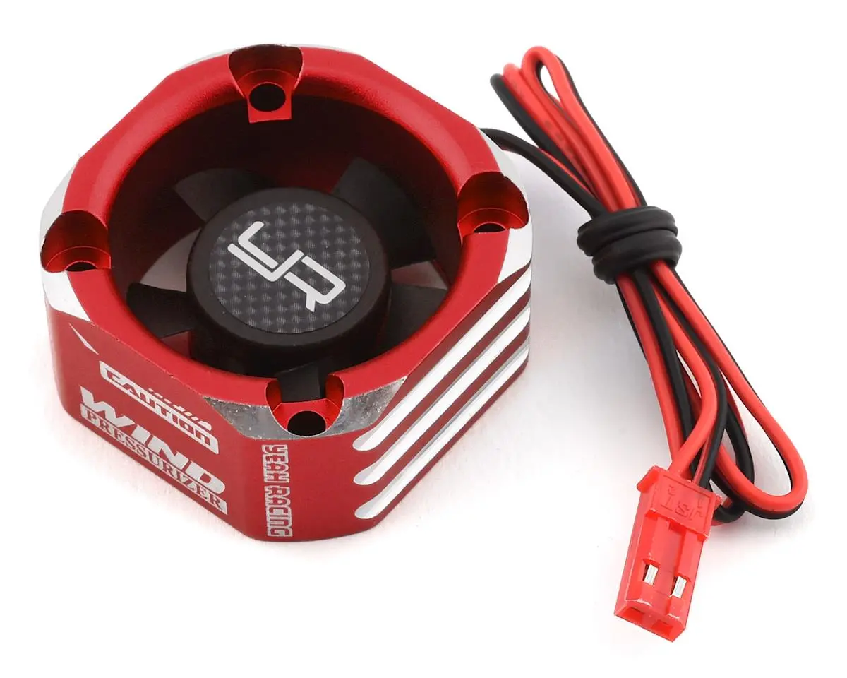 Yeah Racing 30X30 Aluminum Case Booster Fan (Red) 1