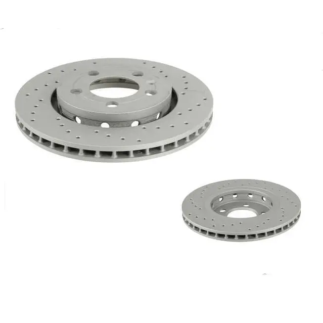 Mk4 R32 / Tt Rear Disc Zimmerman X-Drilled - Pair 1