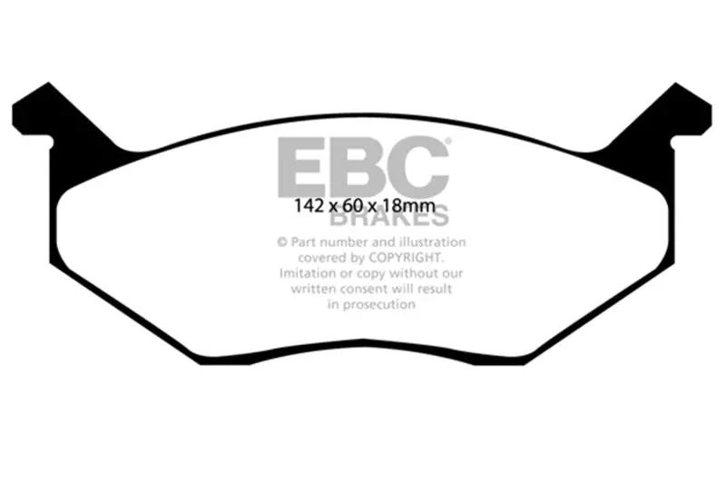 Ebc Yellowstuff Front Brake Pads For 1980–1983 Chrysler Cordoba 3.7L 1