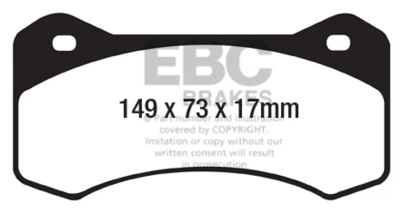 Ebc Yellowstuff High-Performance Street Brake Pads – Ceramic Compound, Low Dust & Fade Resistance 1