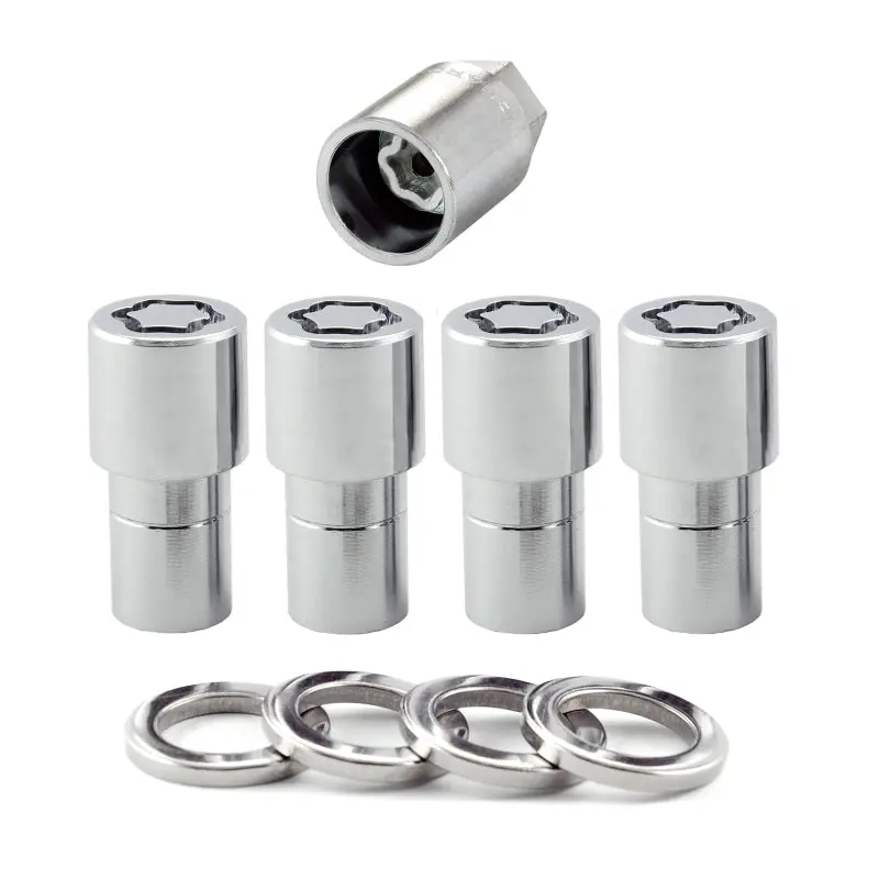 Mcgard Chrome Wheel Lock Nut Set – 4-Pack, Long-Shank Design, 7/16-20 Thread, 13/16-Inch Hex, 1.75-Inch Length 1