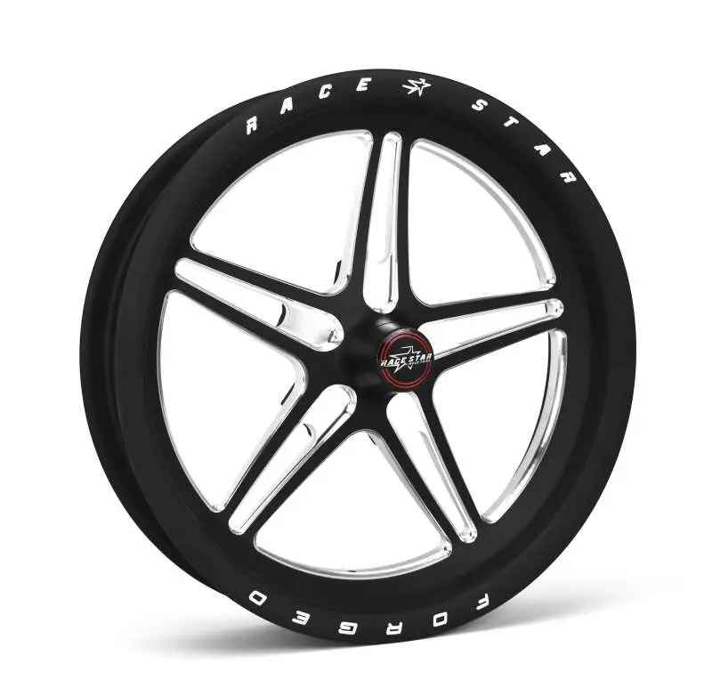 Race Star 63 Pro Forged Wheel – 15X3.5", 5X4.75", 2.25" Backspace, Black Anodized/Machined Finish 1