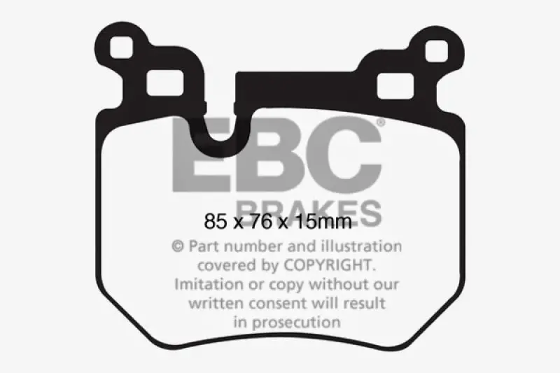 Ebc Bluestuff Rear Brake Pads For 2008–2010 Bmw 135I & 335I (3.0L Twin-Turbo) 1
