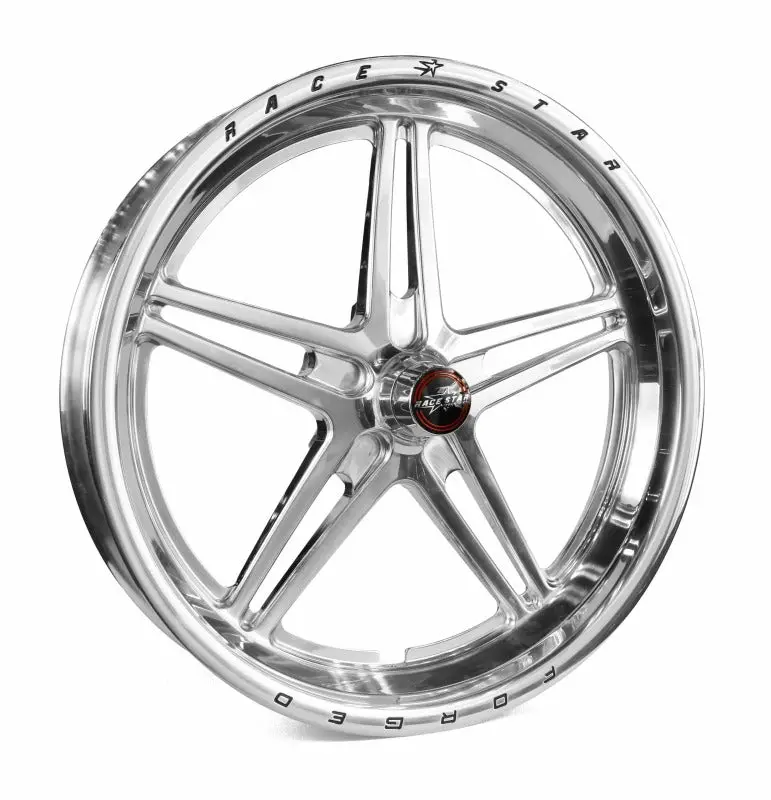 Race Star 63 Pro Forged Aluminum Wheel – 17X3.5 Inch, Spindle-Mount Design, 1.75 Inch Backspace, Polished Finish 1