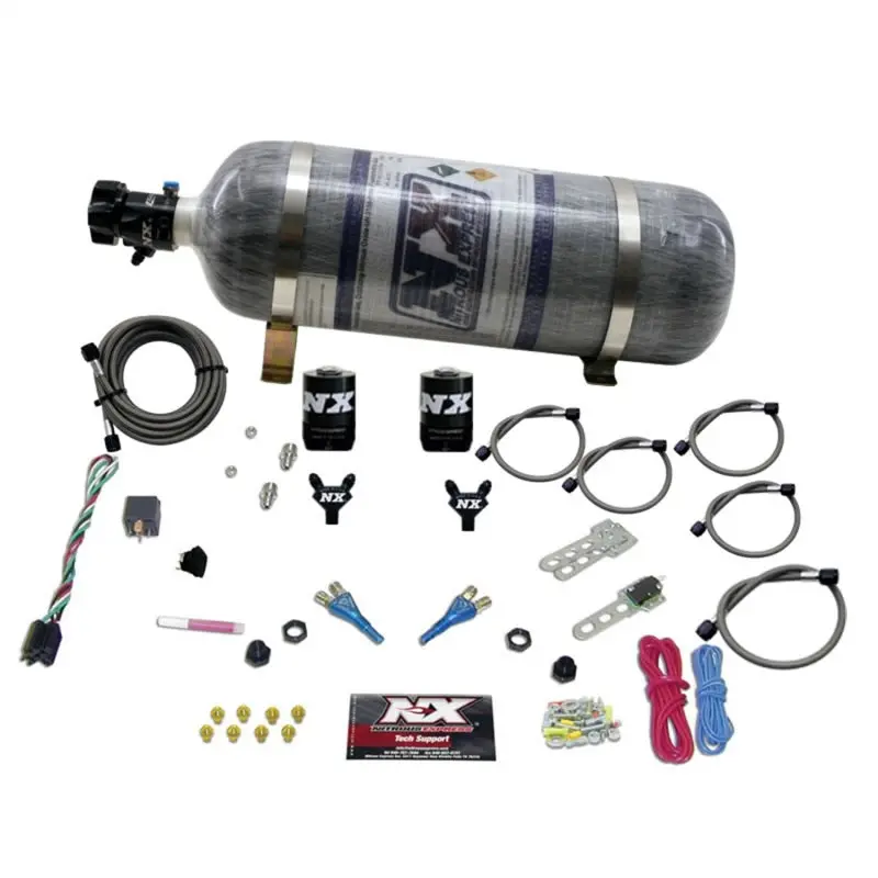 Nitrous Express Gm Efi Dual Nozzle Nitrous Kit (100-300Hp) W/Composite Bottle 1