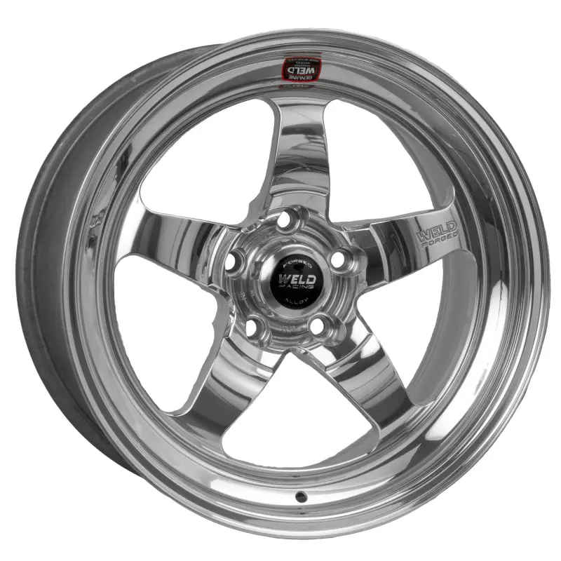 Weld S71 Polished Aluminum Wheel – 17X7-Inch, 5X4.75 Bolt Pattern, 3.3-Inch Backspace, Medium Pad Finish (Non-Beadlock) 1