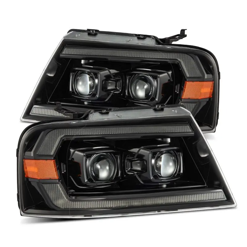 Alpharex Luxx Series Chrome Projector Headlights For 2004–2008 Ford F-150 1