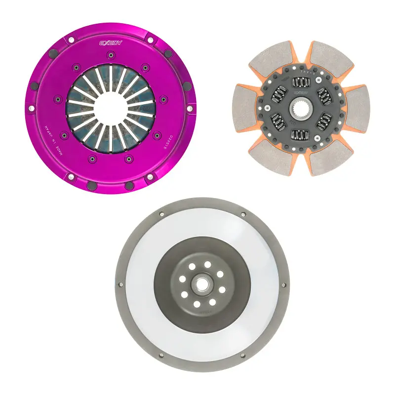 Exedy Hyper Single Clutch Kit For 1999–2002 Nissan Silvia S15 – Sprung Center Disc, Push-Type, Includes Flywheel Bolts 1