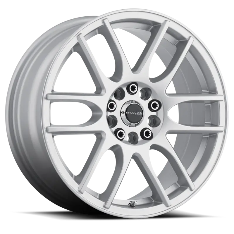Raceline Mystique Gloss Silver Wheel – 17X7.5", 5X100/5X114.3 Bolt Pattern, 40Mm Offset, 72.62Mm Bore 1