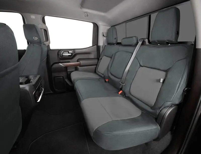 Covercraft Endura Precisionfit Front-Row Seat Covers For 2019–2021 Chevrolet Silverado – Charcoal/Silver Two-Tone 1