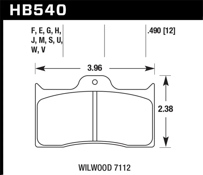 Hawk Wilwood Blue Race Brake Pads – Part Number 9012, Optimized For Track Use 1
