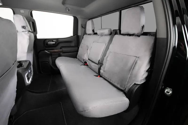 Covercraft Polycotton Seatsaver Covers – Custom Fit For Second Row, 2007–2013 Toyota Tundra (Grey) 1