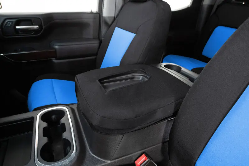 Covercraft Endura Precisionfit Second Row Seat Covers For 2019–2024 Dodge Ram 1500 – Blue/Black 1