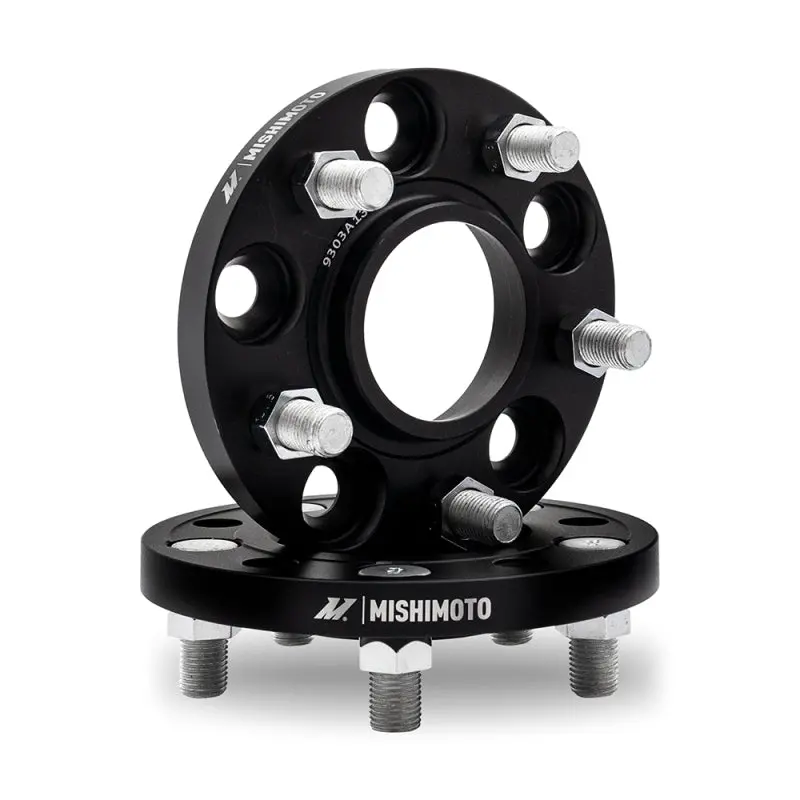Mishimoto Wheel Spacers – 5X112 Bolt Pattern, 15Mm Thickness, M14 Thread, Black Anodized 2