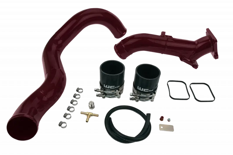 Wehrli Y-Bridge Exhaust Kit For 2001–2004 Chevrolet Lb7 Duramax 6.6L – 3" Diameter, Flat Black Finish 1