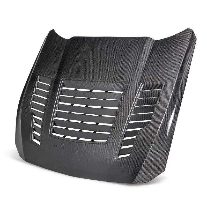 Anderson Composites Dual-Sided Carbon Fiber Hood For 2024 Ford Mustang Type-Gt4 1