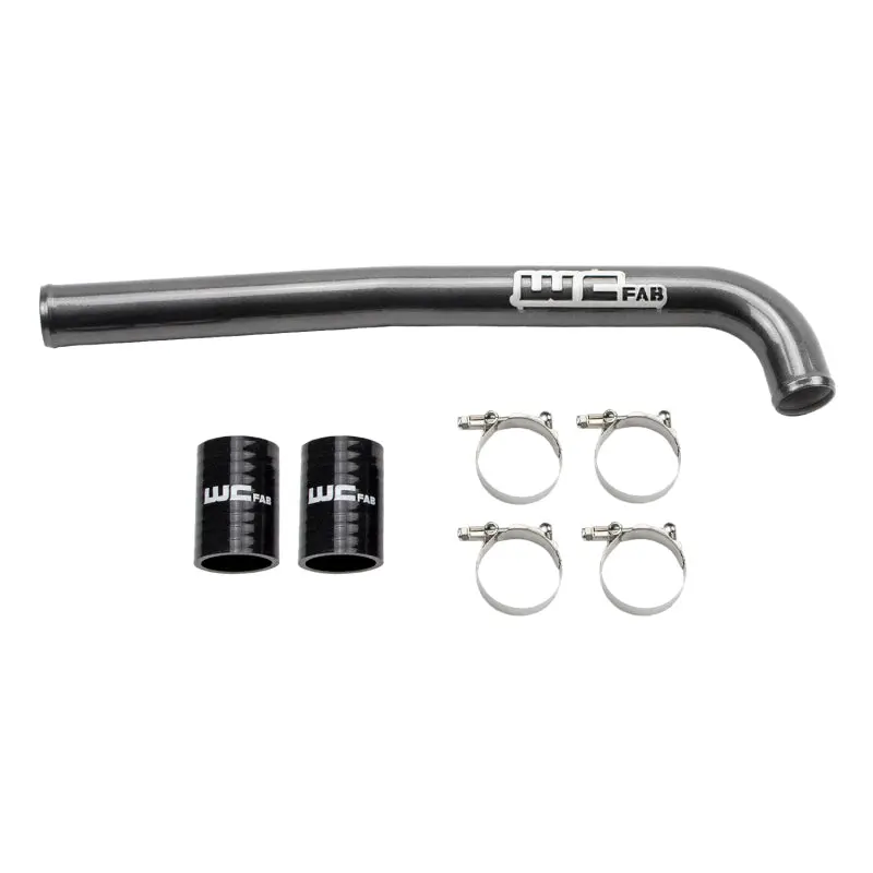 Wehrli High-Output Upper Coolant Pipe For 2019–2022 Chevrolet 6.7L Cummins – Wcfab Grey Finish 1
