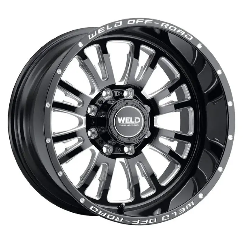 Weld Slingblade Gloss Black Milled Wheel – 20X9", 8X180Mm Bolt Pattern, Zero Offset, 5" Backspace, 124.3Mm Bore 1