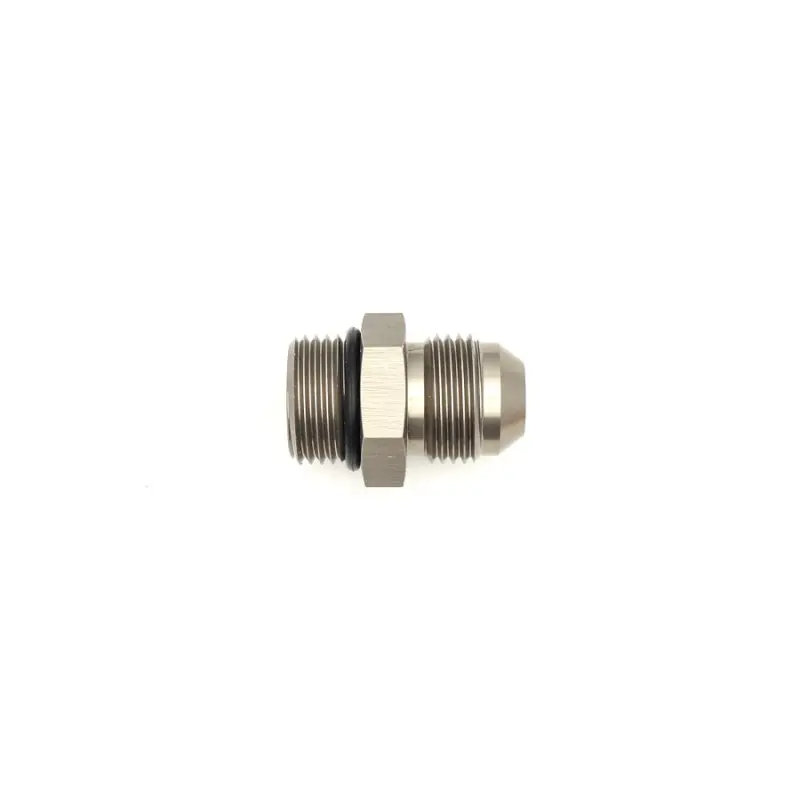 Deatschwerks 8An Orb Male To 8An Male Flare Adapter With O-Ring – Matte Black Anodized 1