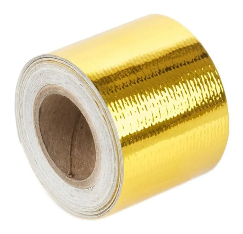 Torque Solution Gold Reflective Heat Tape – 1.5" × 15Ft Roll 1