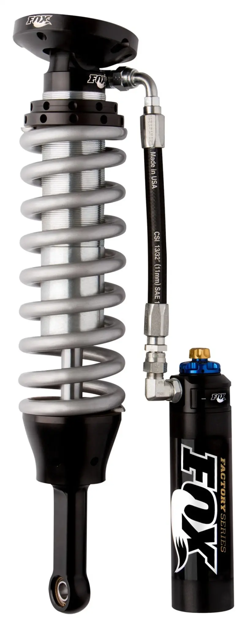 Fox Factory Series 2.5-Inch Remote Reservoir Coilover – 5.35-Inch Travel, Dsc Adjustable, Black Finish For 2007 Chevy 1500 4Wd With Upper Control Arms 1