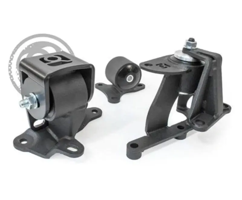Innovative 88-91 Prelude H-Series Black Steel Mounts 85A Bushings 1