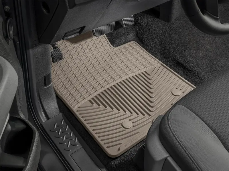 Wt Rubber Rear Floor Mats – Tan, All-Weather Interior Protection 1