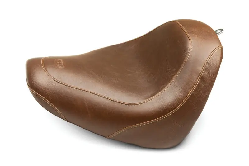 Mustang Solo Seat For Harley-Davidson Fat Bob (2018–2021) – Brown Wide Tripper Design 2