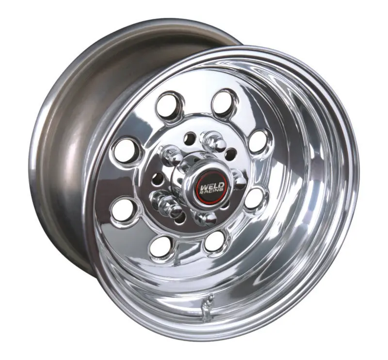 Weld Draglite 15×14 Non-Beadlock Drag Wheel – 5×4.5 & 5×4.75 Pcd, 5.5" Backspace, Polished Finish 1