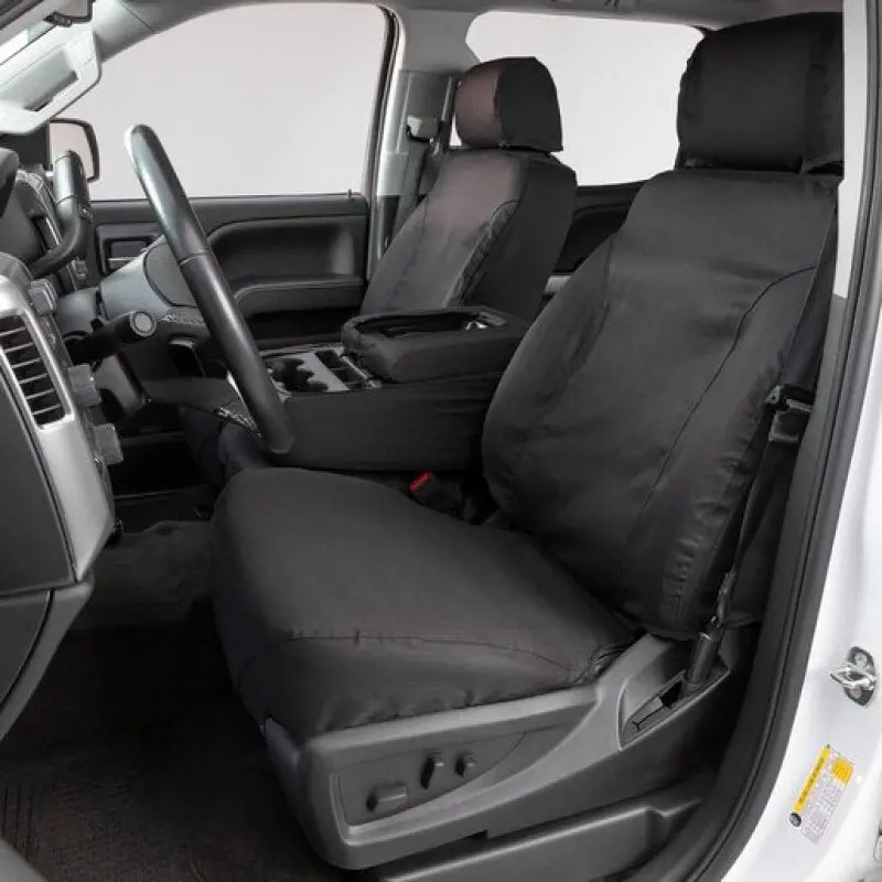 Covercraft Seatsaver Custom Front-Row Seat Covers For 2000–2006 Ford Excursion – Polycotton Blend In Charcoal 1