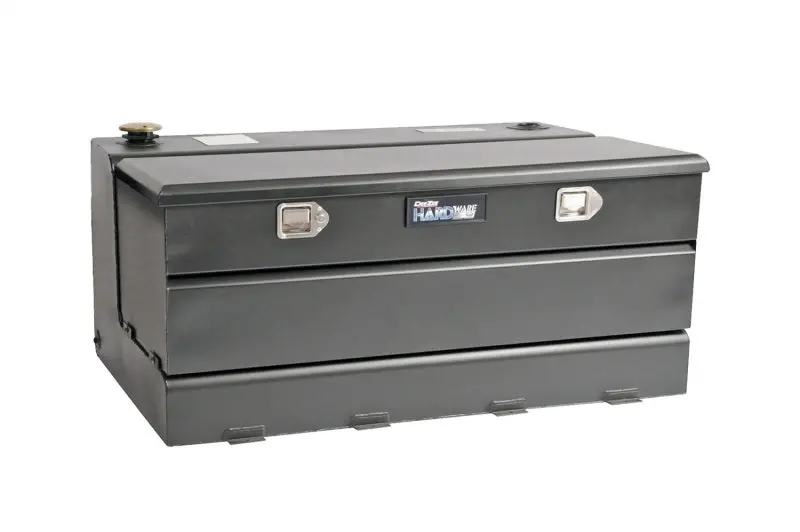 Deezee Universal Combo Fuel Tank – 50-Gallon Black Steel Design 1