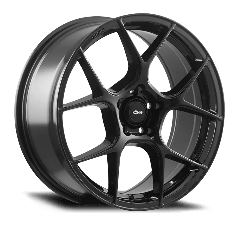 Konig Diverge Alloy Wheel – 18X8", 5X108Mm, +42Mm Offset, Gloss Black Finish 1