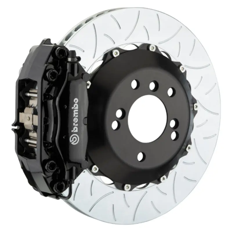Brembo Rear Big Brake Kit For 2006–2011 Lexus Gs300 – 4-Piston Calipers, 345X28Mm Two-Piece Slotted Rotors (Type 3 Black Finish) 1