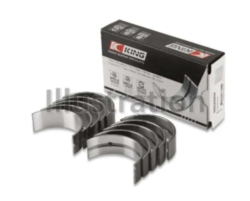 King Engine Bearings Main Bearing Set – Oversize +0.25Mm For Toyota 1Uz-Fe / 2Uz-Fe / 3Uz-Fe Engines 1