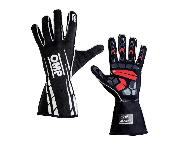 Omp Arp Racing Gloves In Black – Large Size 1