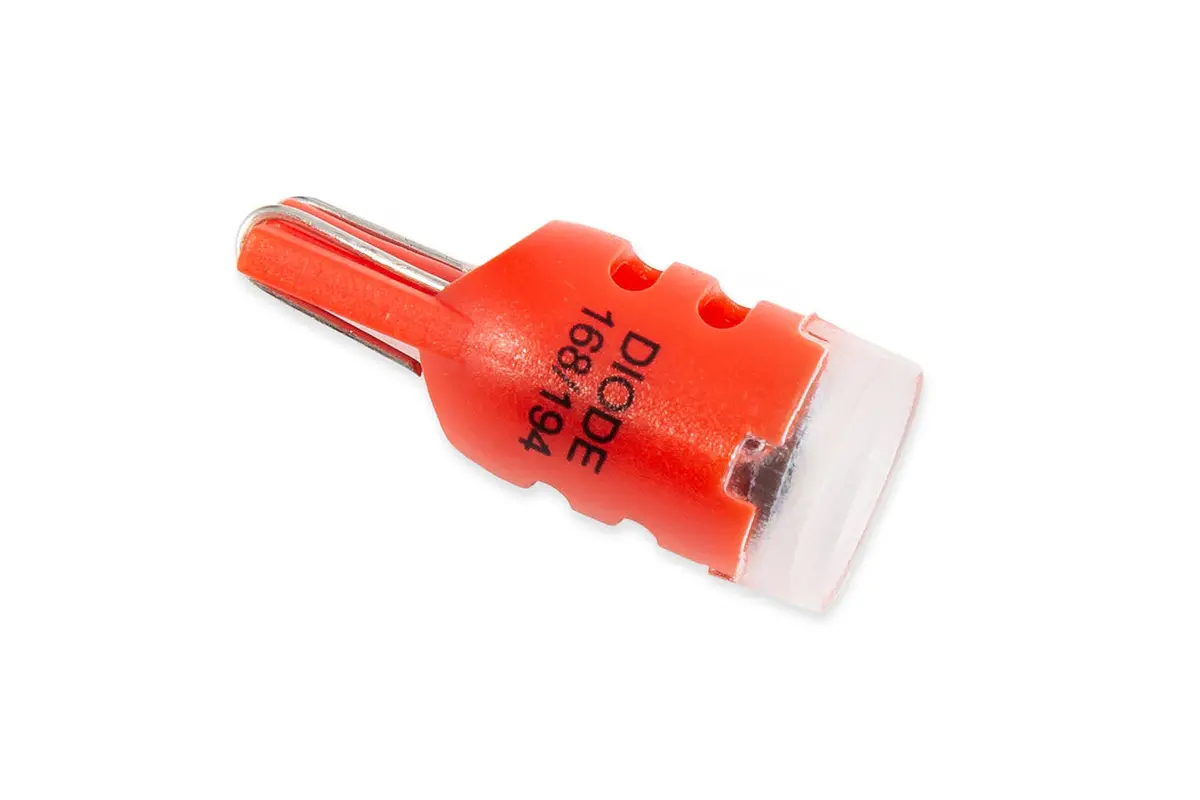 Diode Dynamics Dd0023S Hp3 Led Bulb – Single 194 Wedge Base, Red 1