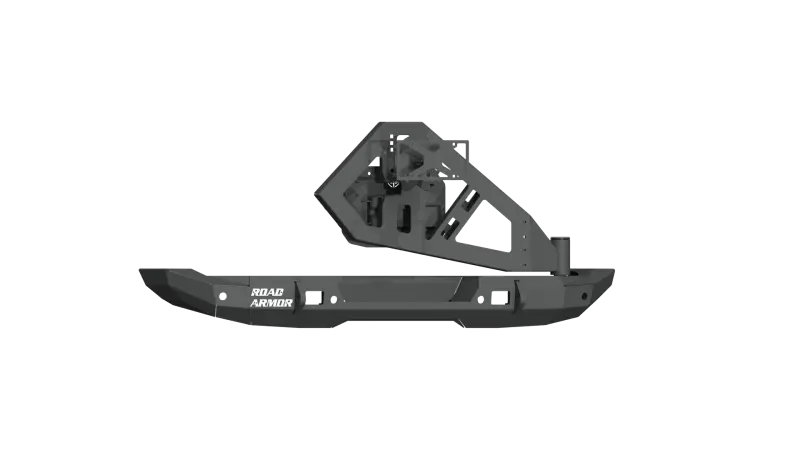 Road Armor Stealth Full-Width Rear Bumper With Tire Carrier For 2018–2020 Jeep Wrangler Jl – Textured Black 1