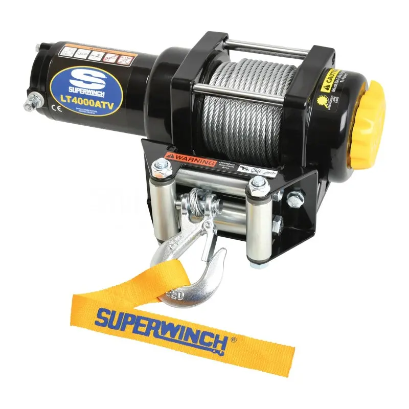 Superwinch Lt4000 12V Dc Winch With 3/16" X 50' Steel Rope – 4,000 Lb Capacity 1