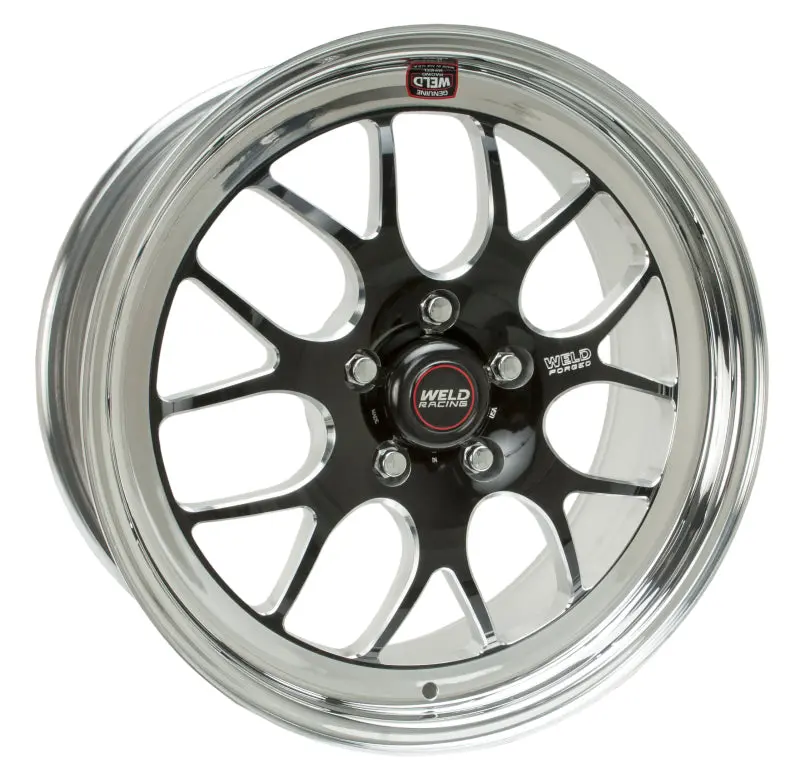 Weld S77 Black Non-Beadlock Wheel – 18X12", 5X4.75", 8.7" Backspace, Medium Pad Finish 1
