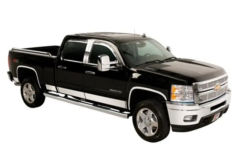 Putco Stainless Steel Rocker Panel Trim – 12-Piece Set For 1999–2010 Ford Super Duty Supercab (6.5′ Short Box) 1