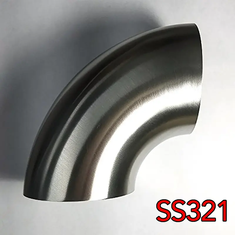 Stainless Bros Ss321 Mandrel-Bent 90° Elbow – 2.25" Diameter, 1.5X Diameter Radius, 16Ga Wall Thickness 1