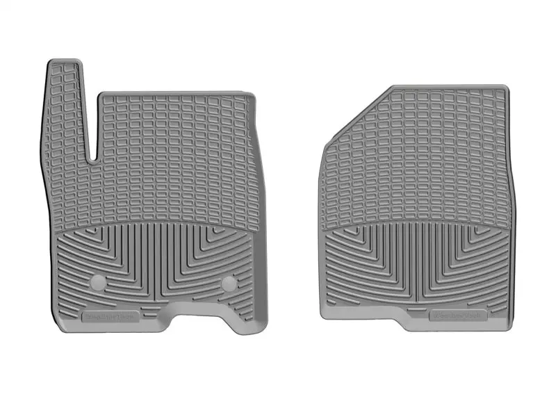 Weathertech Front Rubber Floor Mats For 2019+ Chevrolet Silverado 1500 Crew Cab – Gray 1