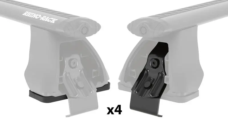 Rhino-Rack 2500 Fitting Kit – Includes 4 Mounting Pads & 4 Clamps For Roof Rack Installation 1